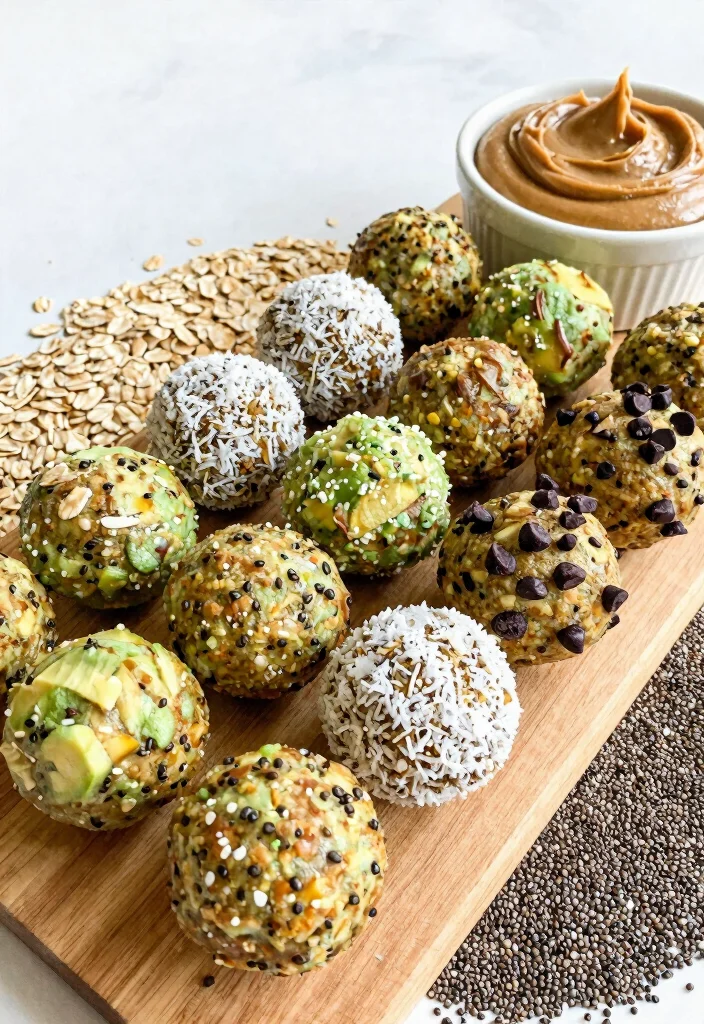 12 Avocado Vegan Recipes for Fresh Creamy Plant-Based Meals - 8. Avocado Energy Balls
