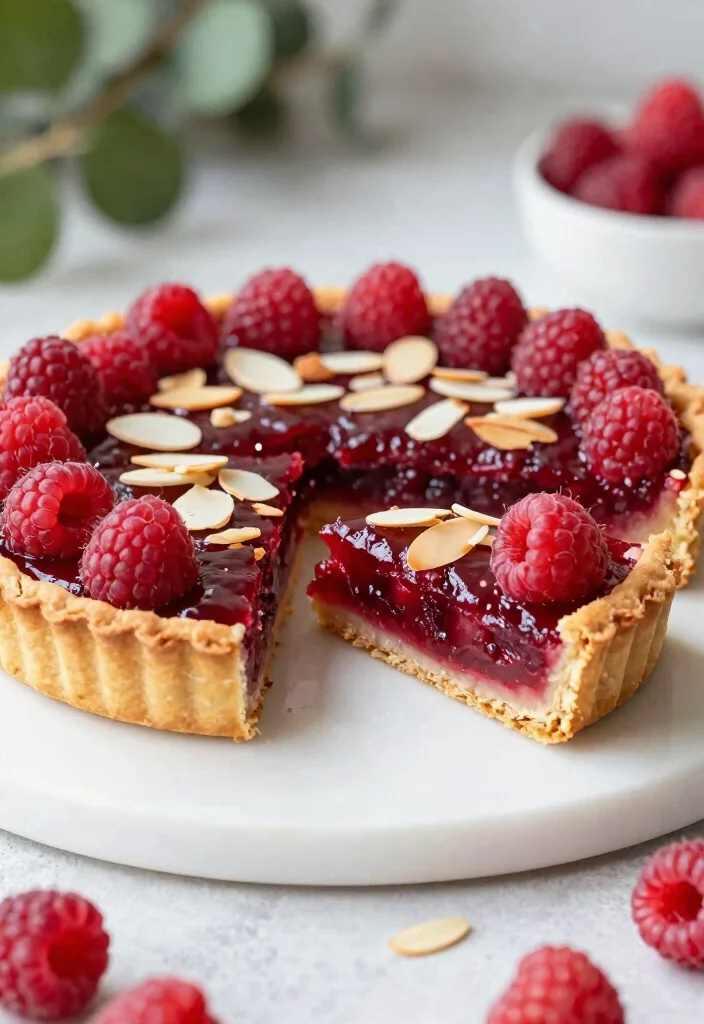 12 Award-Winning Dessert Recipes for Impressive Homemade Sweets - 4. Vegan Raspberry Almond Tart