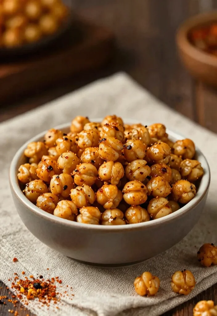 12 Cozy Vegan Fall Dinner Recipes with Seasonal Weeknight Flavor - 7. Spicy Roasted Chickpeas