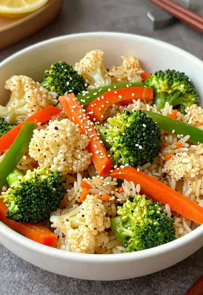 12 DASH Diet Dinner Recipes for Light Heart-Healthy Meals - 7. Cauliflower Rice Stir-Fry