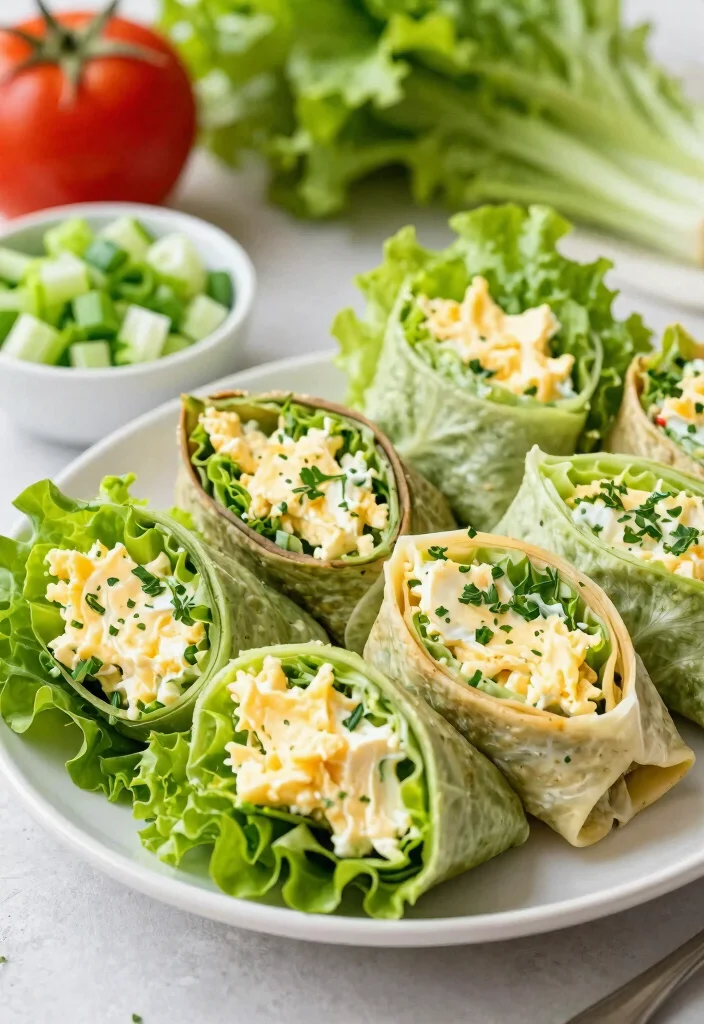 12 Easy Keto Lunch Recipes for Fast Satisfying Midday Meals - 3. Egg Salad Lettuce Wraps
