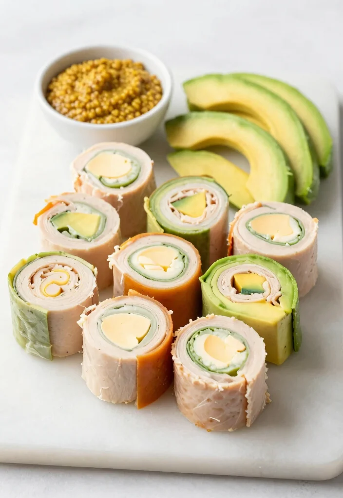 12 Easy Keto Lunch Recipes for Fast Satisfying Midday Meals - 5. Turkey and Cheese Roll-Ups