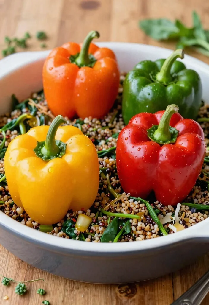 12 Elevated Dinner Recipes for Simple Impressive Flavor - 2. Stuffed Bell Peppers with Quinoa and Spinach