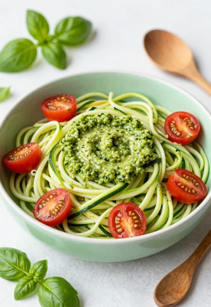 12 Elevated Dinner Recipes for Simple Impressive Flavor - 3. Zucchini Noodles with Avocado Pesto