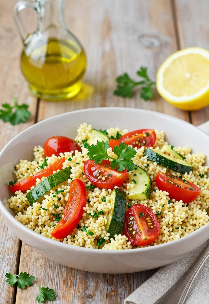 12 Elevated Dinner Recipes for Simple Impressive Flavor - 7. Lemon Herb Couscous with Roasted Vegetables