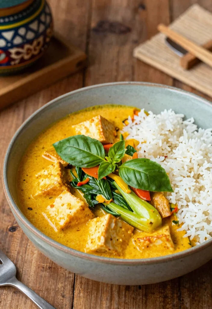 12 Elevated Dinner Recipes for Simple Impressive Flavor - 9. Thai Red Curry with Tofu and Bok Choy