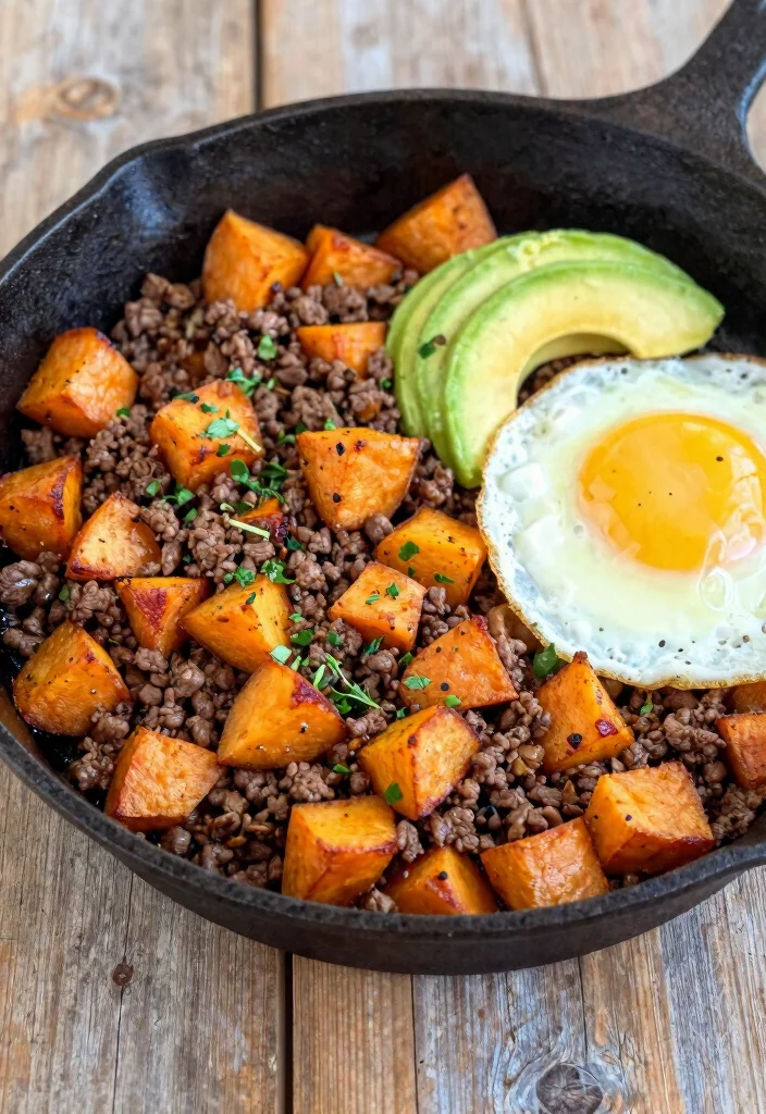 12 Ground Meat Dinner Recipes for Easy Budget-Friendly Meals - 7. Ground Beef and Sweet Potato Hash