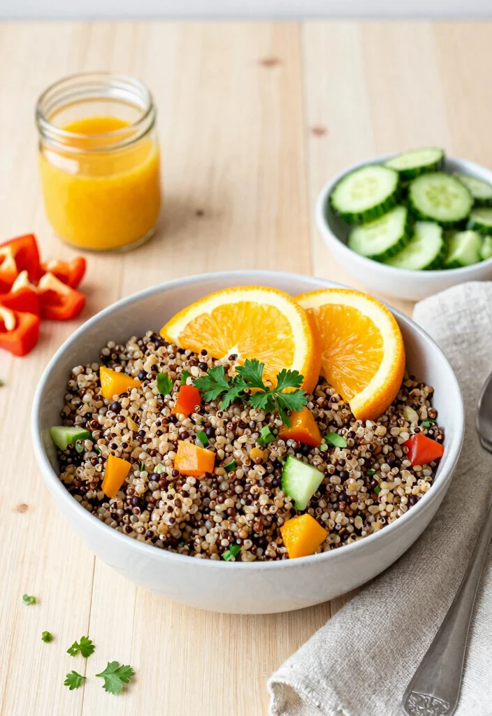 12 Healthy Aesthetic Recipes for Fresh Stylish Everyday Meals - 1. Vibrant Quinoa Salad with Citrus Dressing