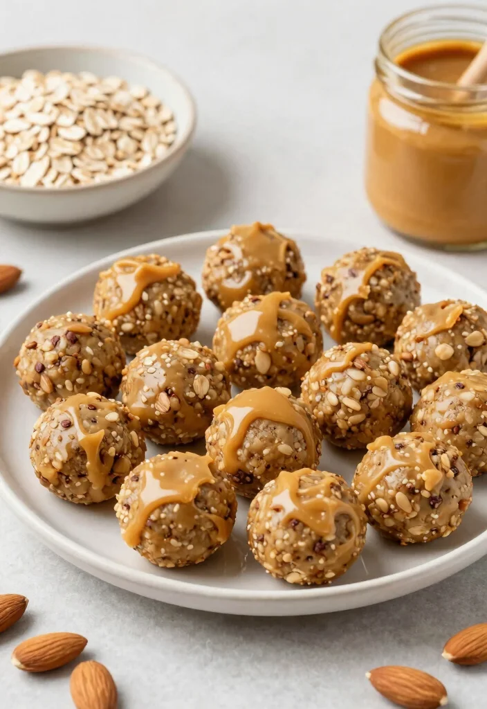 12 Healthy Aesthetic Recipes for Fresh Stylish Everyday Meals - 10. Almond Butter Energy Bites
