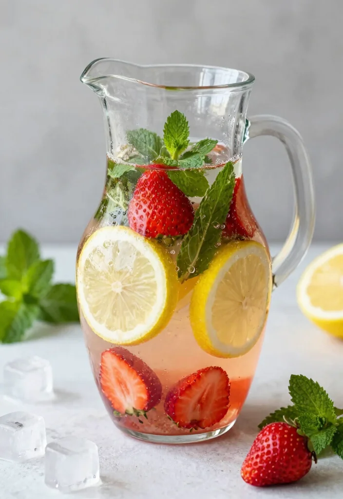 12 Healthy Aesthetic Recipes for Fresh Stylish Everyday Meals - 12. Herbal Infused Water