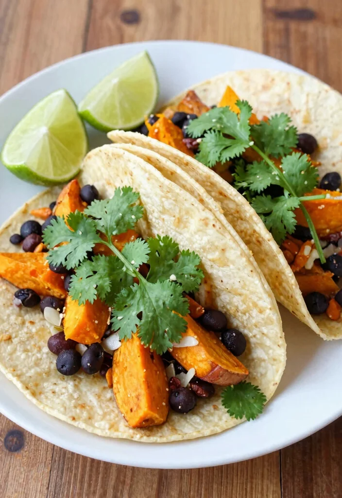 12 Healthy Aesthetic Recipes for Fresh Stylish Everyday Meals - 4. Sweet Potato and Black Bean Tacos