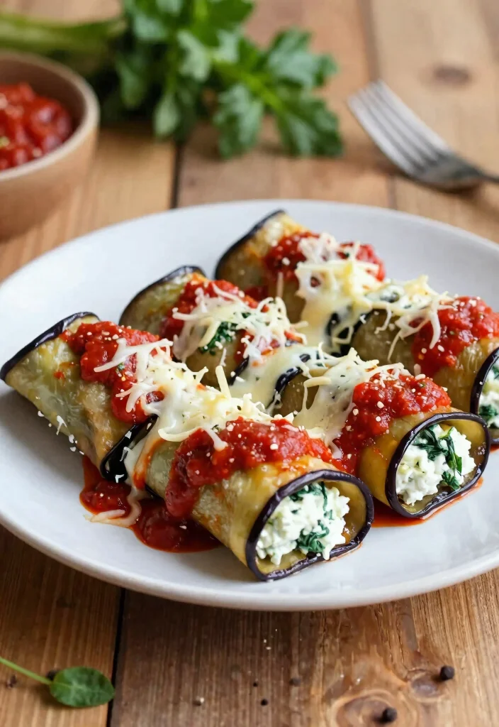 12 Healthy Eggplant Recipes for Light Flavorful Meals - 7. Eggplant Rollatini