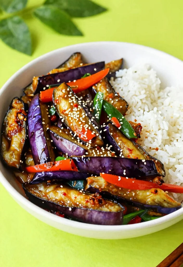12 Healthy Eggplant Recipes for Light Flavorful Meals - 9. Spicy Eggplant Stir-Fry