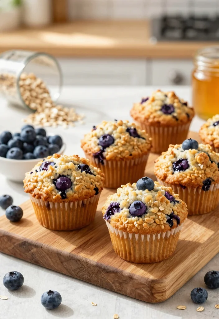 12 Healthy Muffin Recipes for Simple Nutritious Baking - 1. Blueberry Oatmeal Muffins
