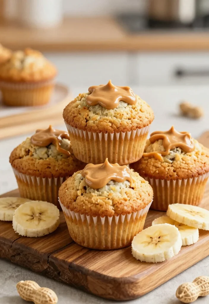 12 Healthy Muffin Recipes for Simple Nutritious Baking - 7. Peanut Butter Banana Muffins