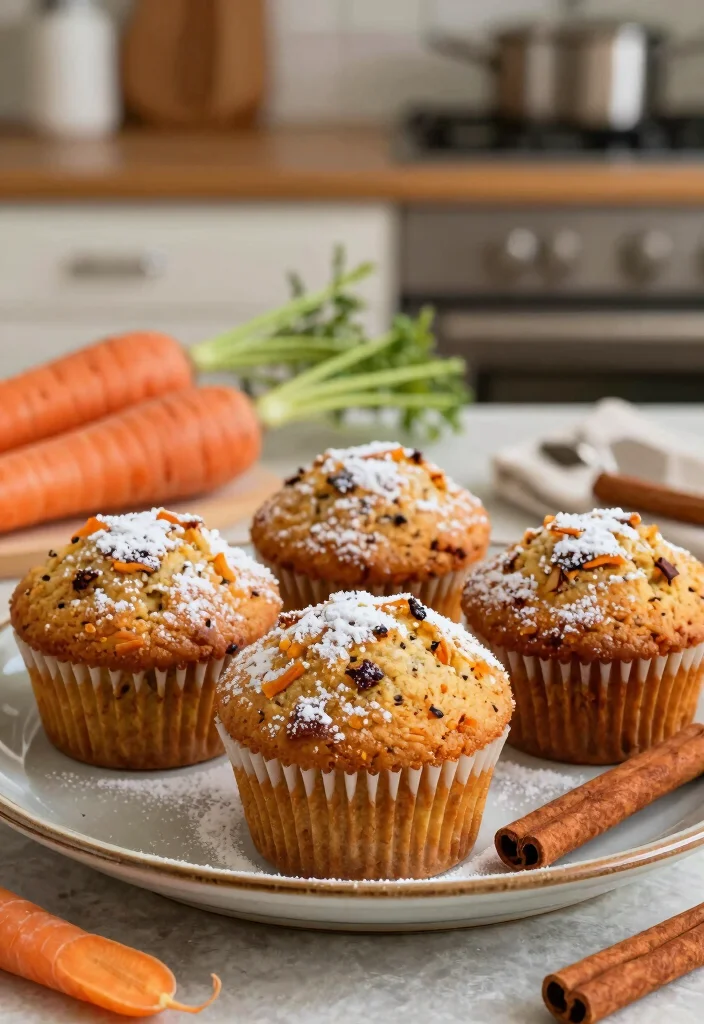 12 Healthy Muffin Recipes for Simple Nutritious Baking - 8. Carrot Cake Muffins