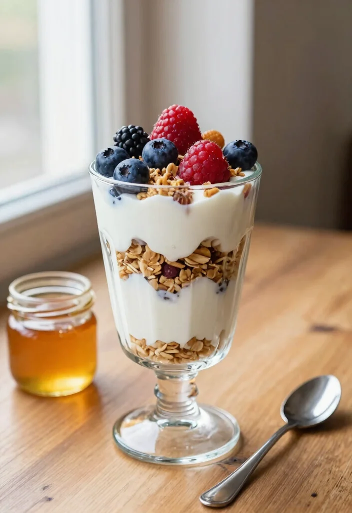 12 Healthy Recipes for Picky Eaters with Simple Mild Flavors - 12. Yogurt Parfaits with Granola