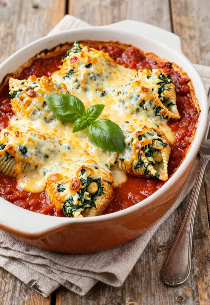12 Healthy Recipes for Picky Eaters with Simple Mild Flavors - 7. Spinach and Cheese Stuffed Shells
