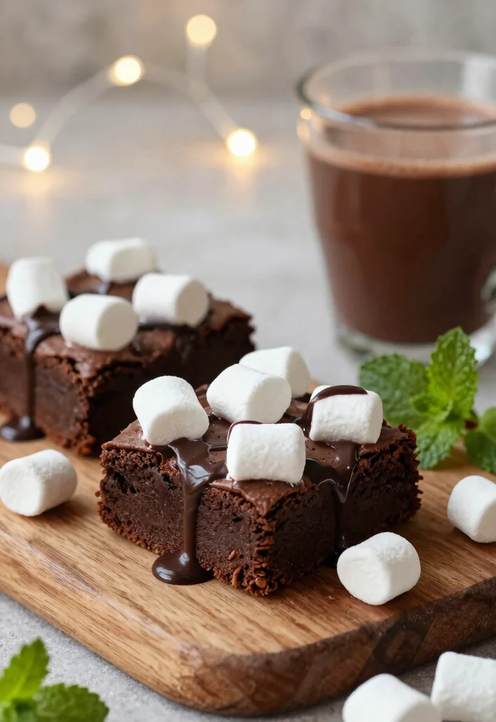 12 Hot Dessert Recipes for Cozy Warm Sweet Comfort - 1. Decadent Hot Chocolate Brownies
