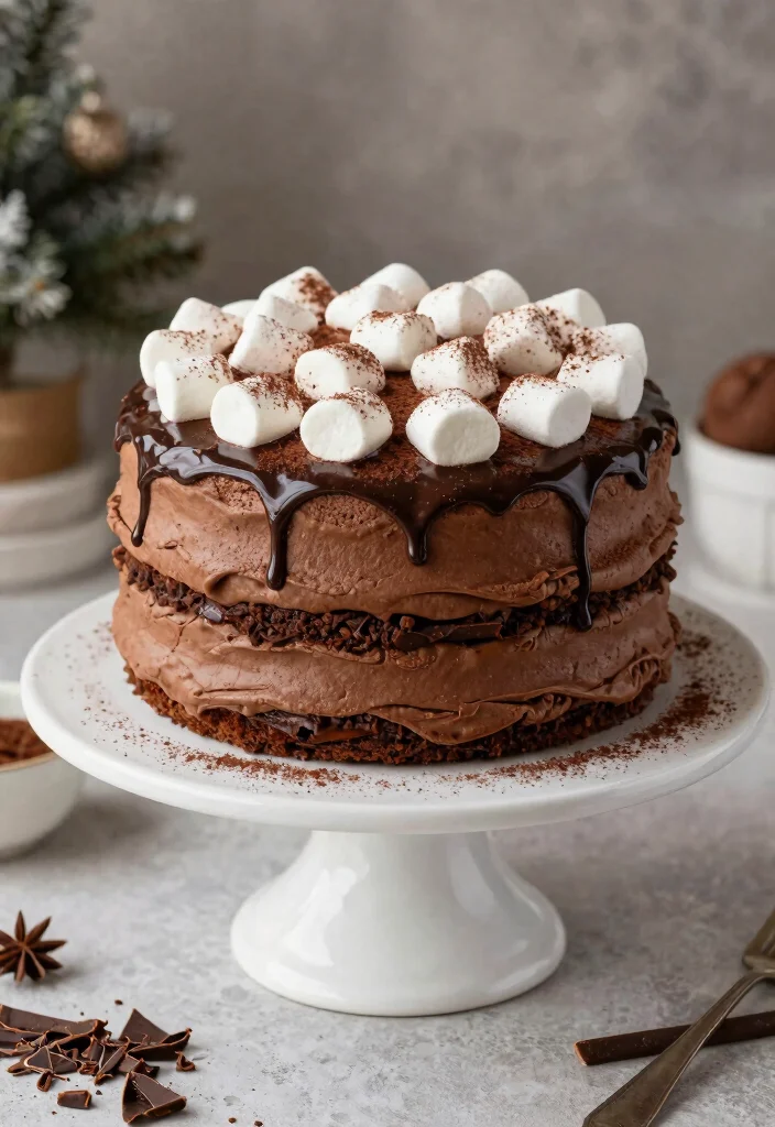 12 Hot Dessert Recipes for Cozy Warm Sweet Comfort - 11. Hot Chocolate Fluff Cake
