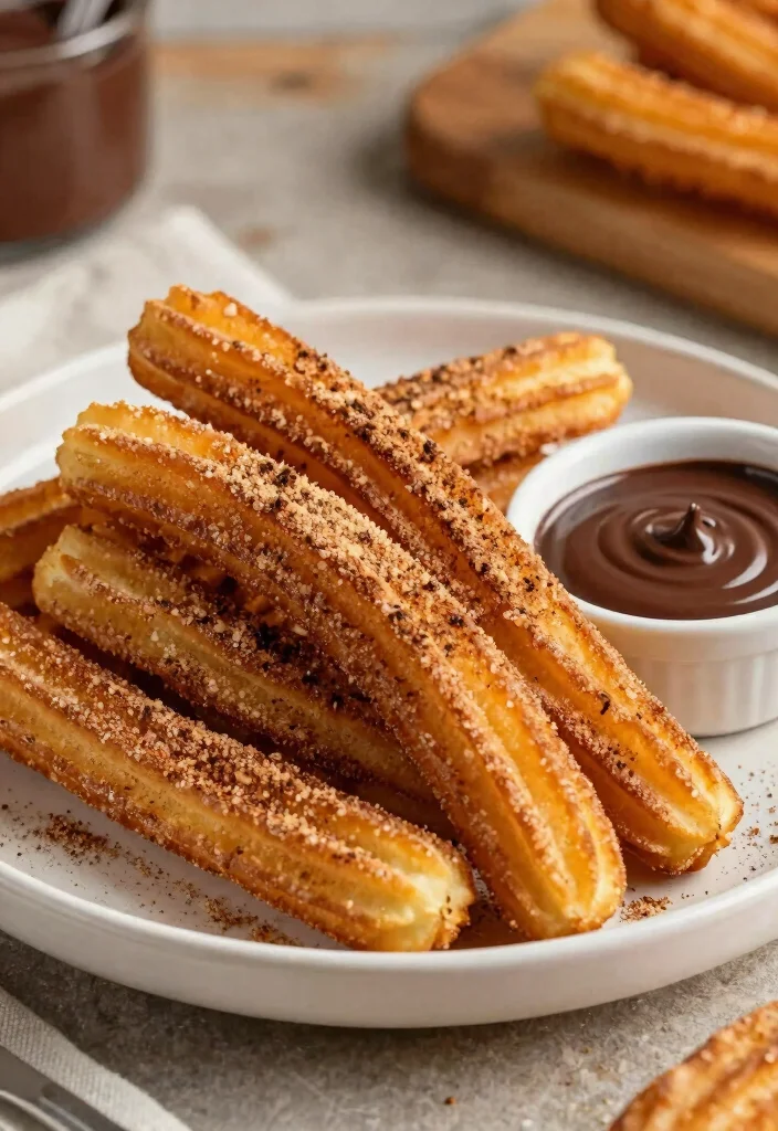 12 Hot Dessert Recipes for Cozy Warm Sweet Comfort - 5. Cinnamon Sugar Churros