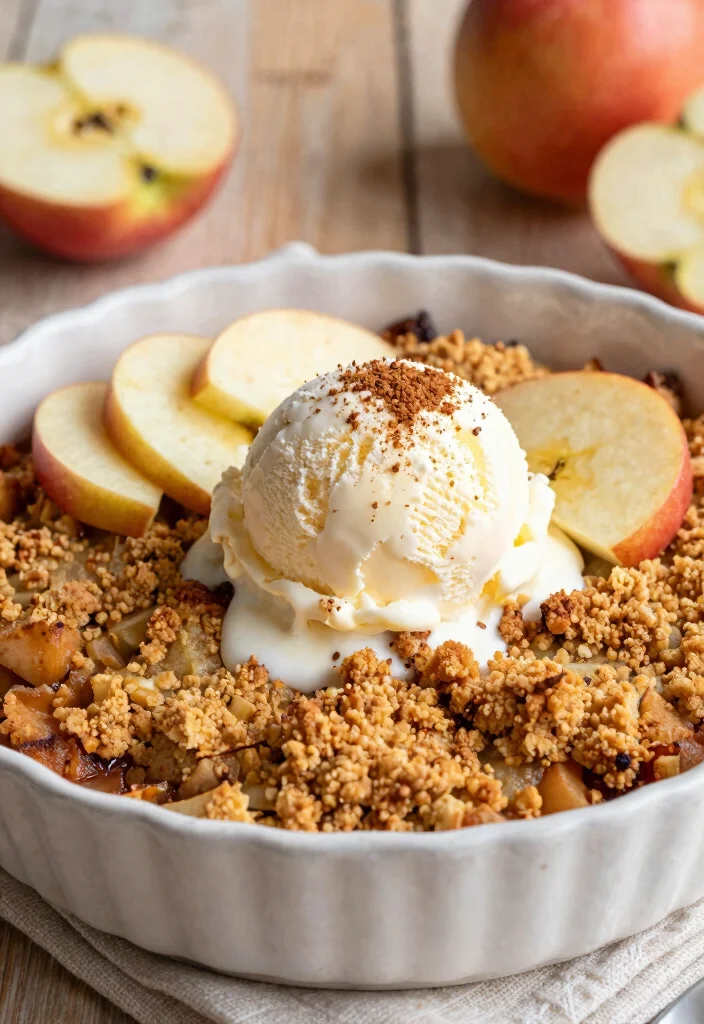 12 Hot Dessert Recipes for Cozy Warm Sweet Comfort - 6. Warm Apple Crisp