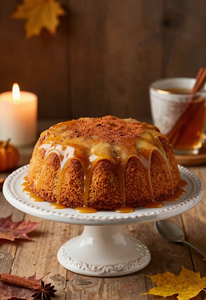 12 Hot Dessert Recipes for Cozy Warm Sweet Comfort - 7. Spiced Hot Buttered Rum Cake