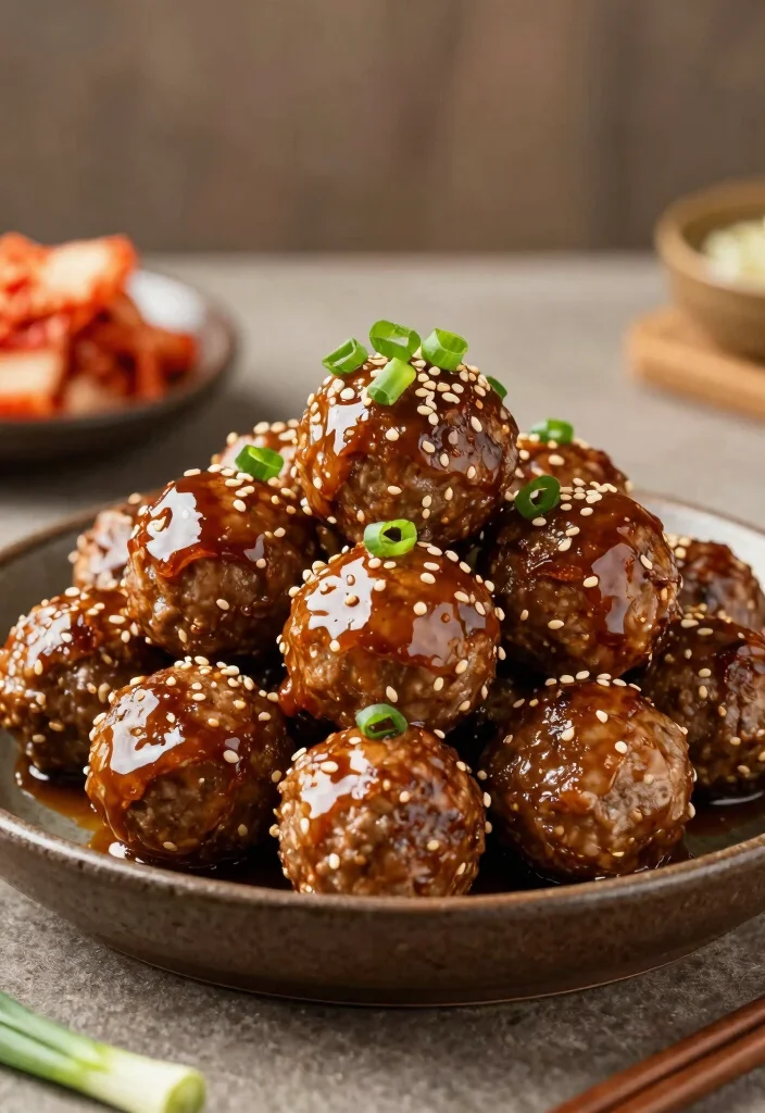 12 Keto Asian Recipes for Easy Flavorful Low-Carb Meals - 10. Korean BBQ Meatballs