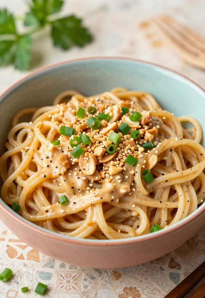 12 Keto Asian Recipes for Easy Flavorful Low-Carb Meals - 12. Sesame Noodles with Peanut Sauce