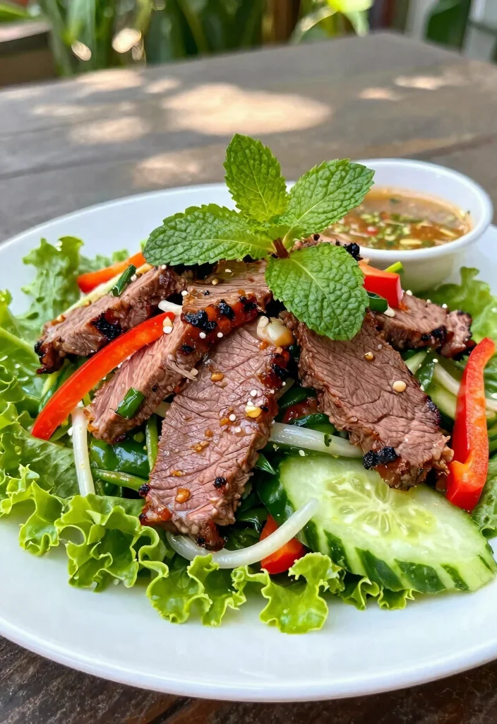 12 Keto Asian Recipes for Easy Flavorful Low-Carb Meals - 7. Thai Beef Salad