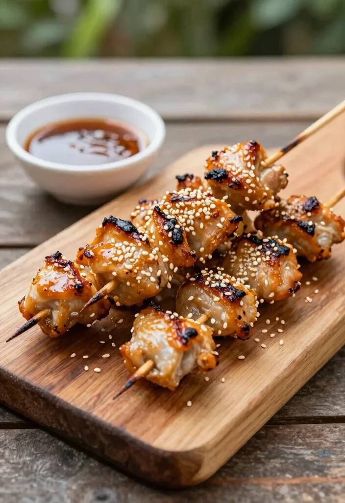 12 Keto Asian Recipes for Easy Flavorful Low-Carb Meals - 8. Sesame Chicken Skewers