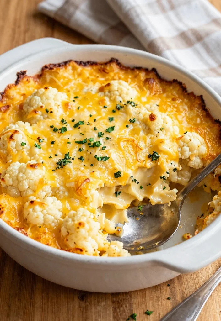 12 Keto Instant Pot Recipes for Fast Hands-Off Low-Carb Meals - 5. Cheesy Cauliflower Casserole