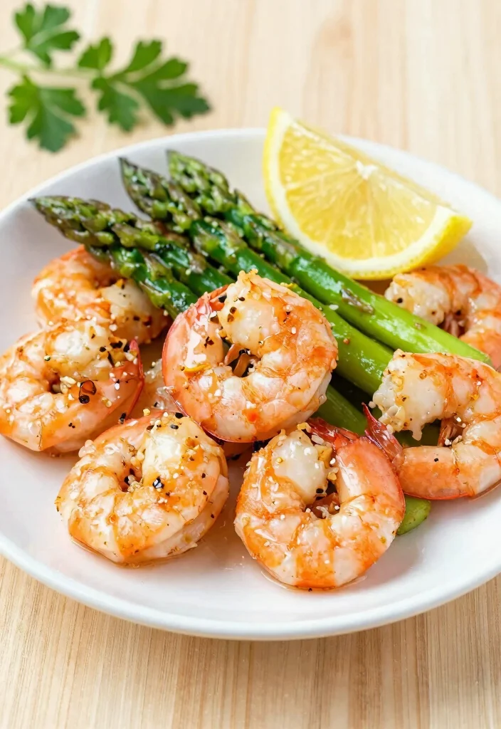 12 Keto Meal Prep Recipes for Easy Make-Ahead Low-Carb Meals - 7. Lemon Garlic Shrimp with Asparagus