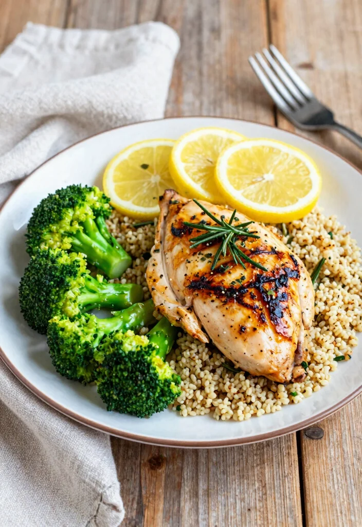 12 Lean Dinner Recipes for Light Balanced Weeknight Eating - 1. Grilled Lemon Herb Chicken