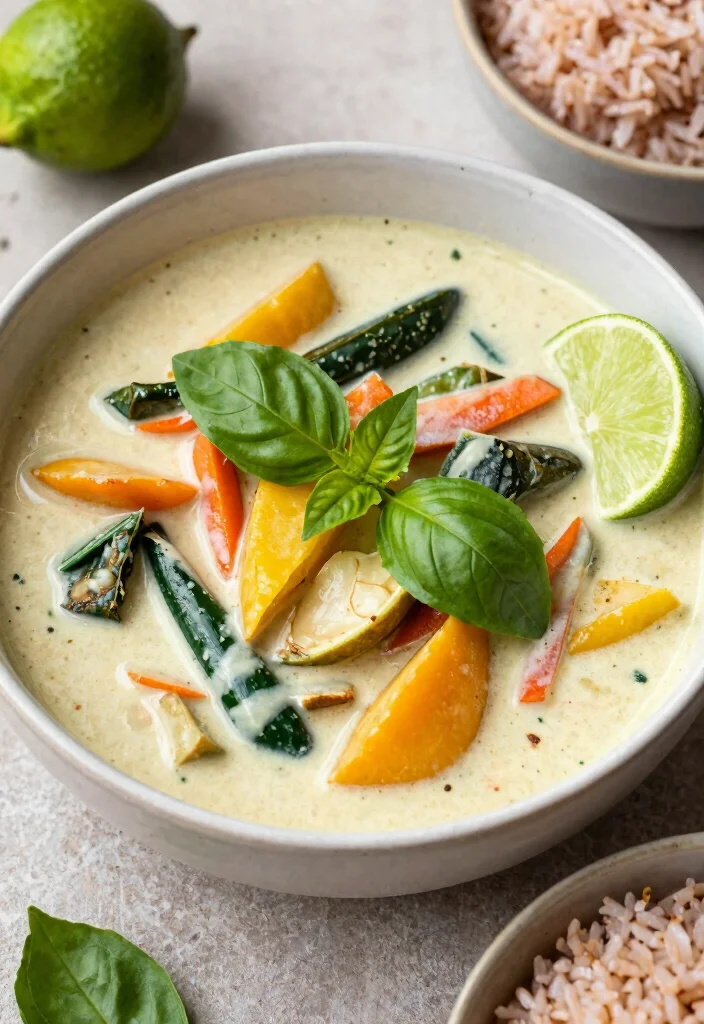 12 Lean Dinner Recipes for Light Balanced Weeknight Eating - 6. Thai Coconut Curry with Vegetables