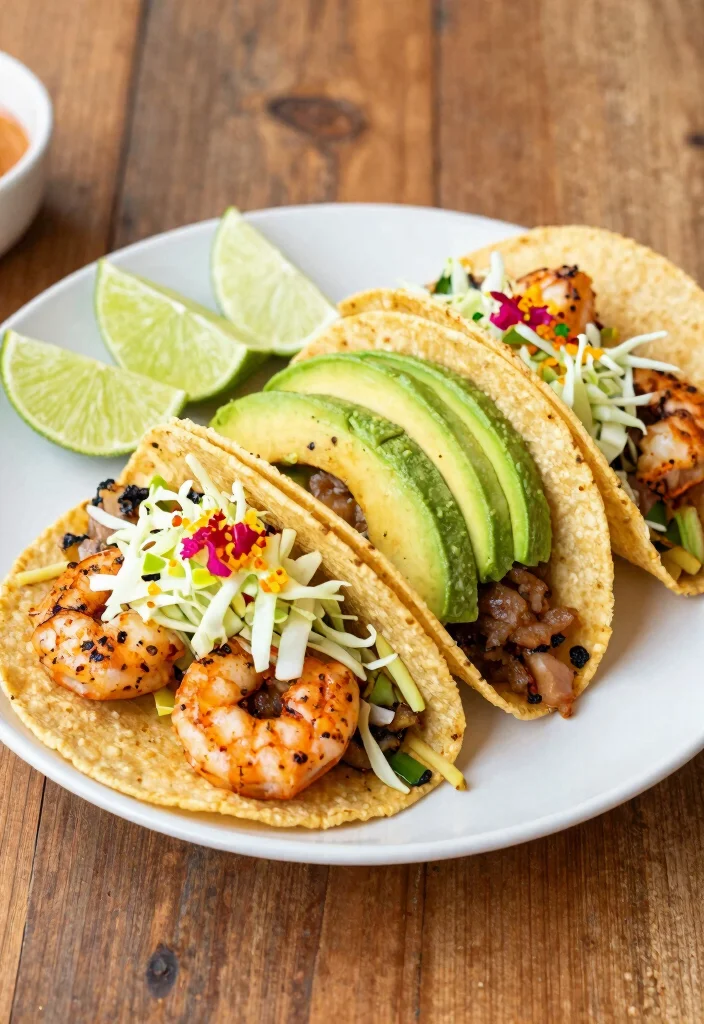 12 Lean Dinner Recipes for Light Balanced Weeknight Eating - 9. Blackened Shrimp Tacos