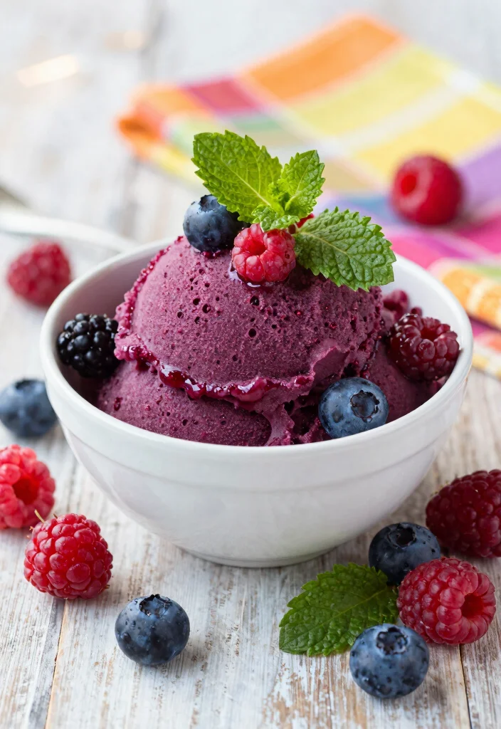 12 Light Healthy Dessert Recipes for Fresh Guilt-Free Sweets - 4. Berry Sorbet