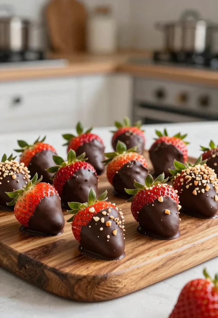 12 Light Healthy Dessert Recipes for Fresh Guilt-Free Sweets - 9. Chocolate Dipped Strawberries