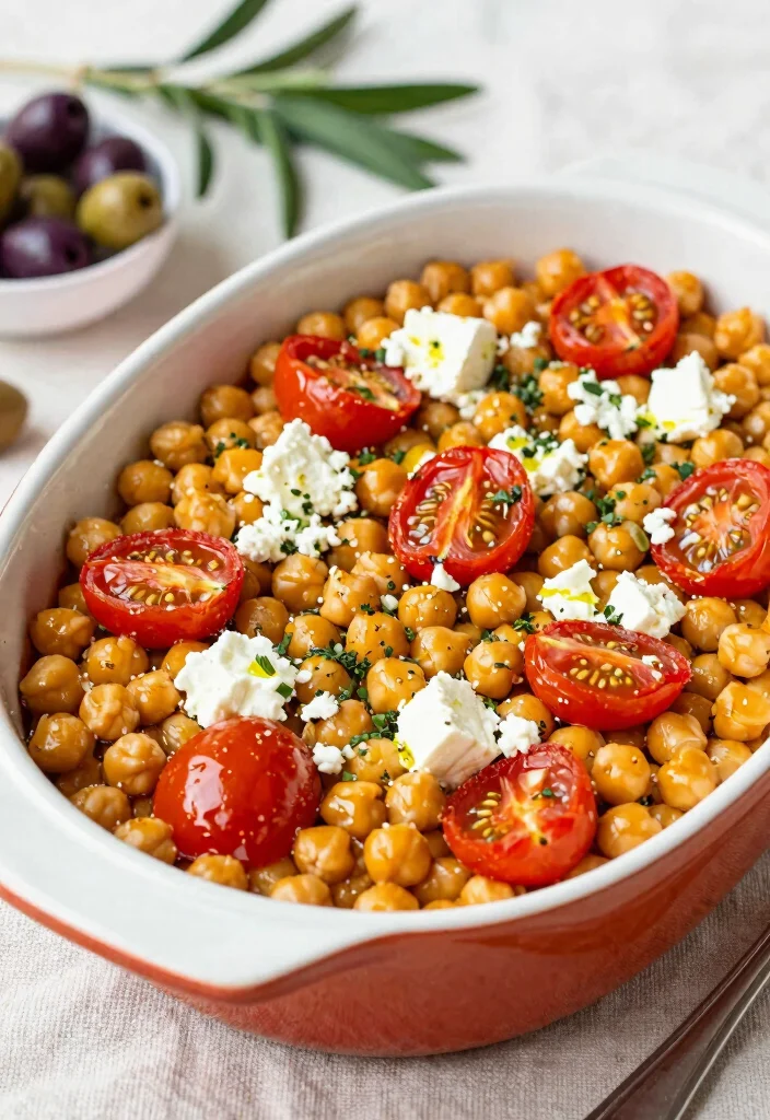 12 Oven Dinner Recipes for Easy Hands-Off Weeknight Meals - 2. Mediterranean Chickpea Bake