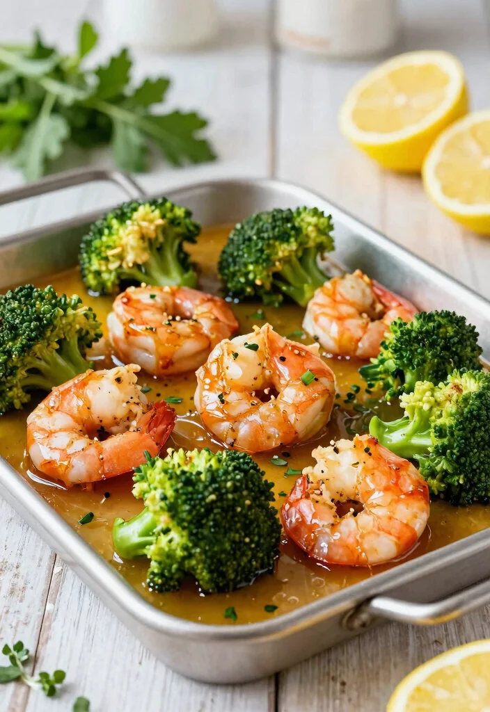 12 Oven Dinner Recipes for Easy Hands-Off Weeknight Meals - 6. Garlic Butter Shrimp & Broccoli