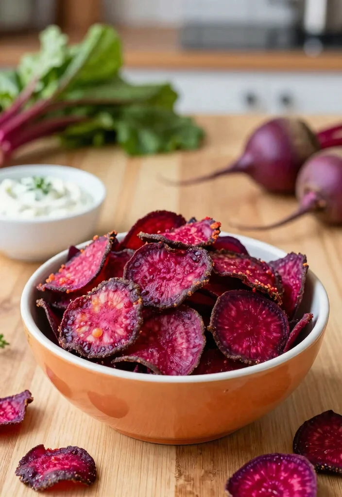 12 Vegan Air Fryer Recipes for Fast Light Crispy Meals - 7. Air Fryer Beet Chips