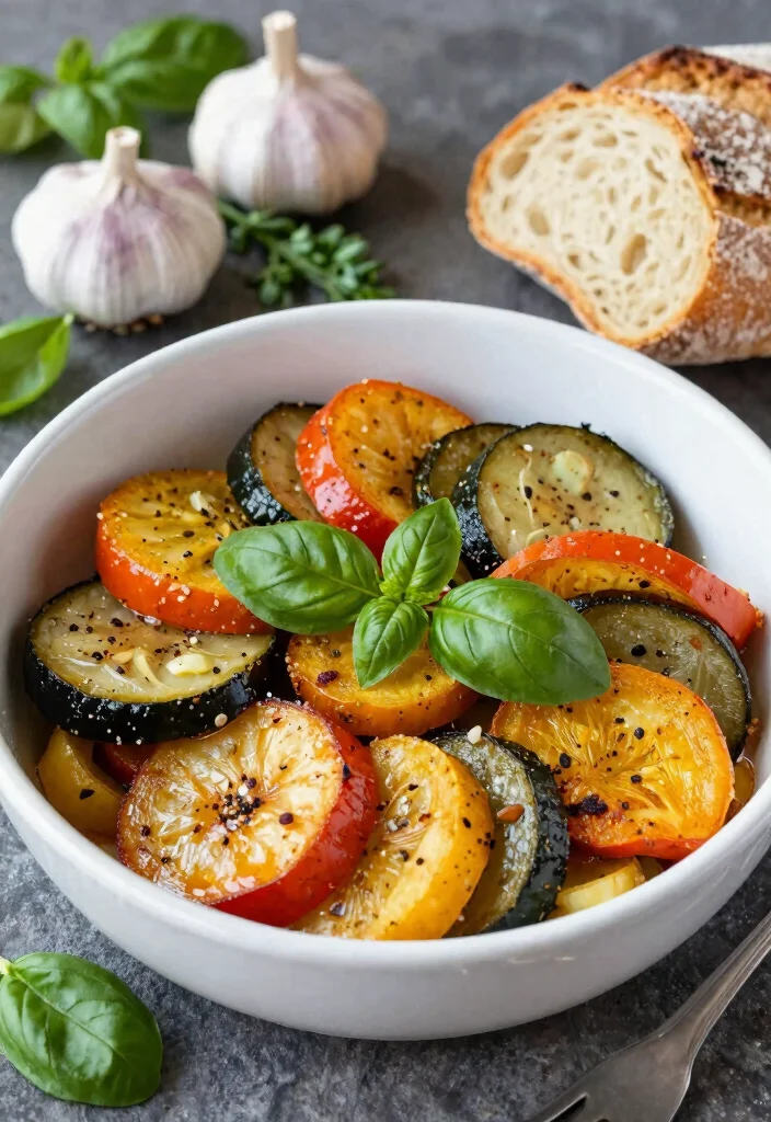 12 Vegan Air Fryer Recipes for Fast Light Crispy Meals - 8. Air Fryer Ratatouille
