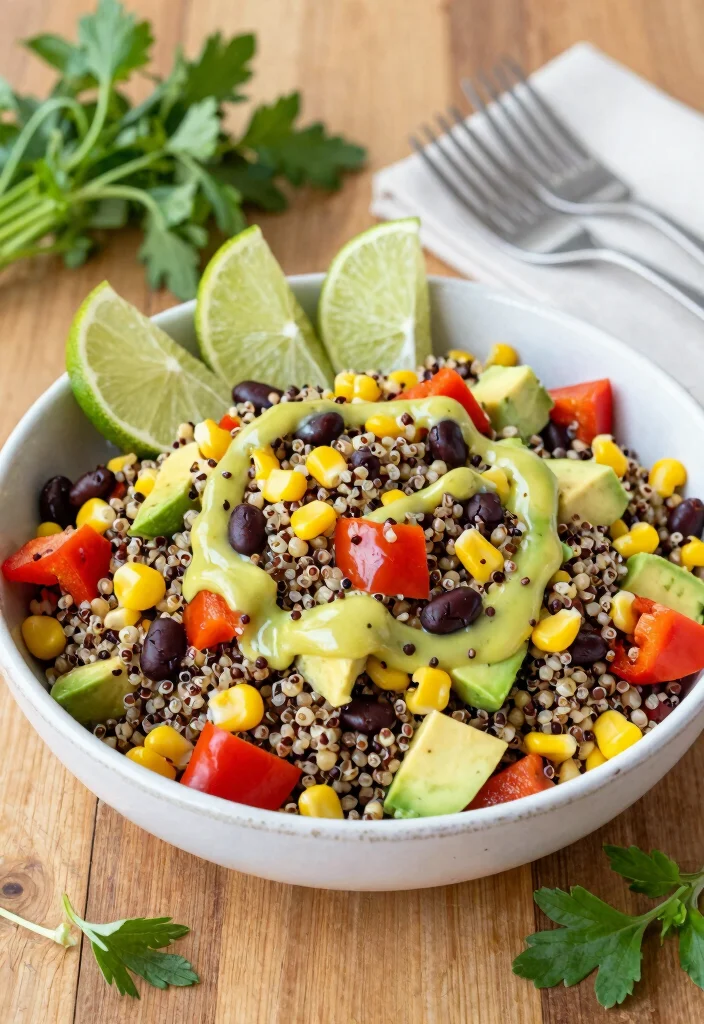 12 Whole-Food Vegan Recipes for Clean Nourishing Meals - 1. Quinoa and Black Bean Salad