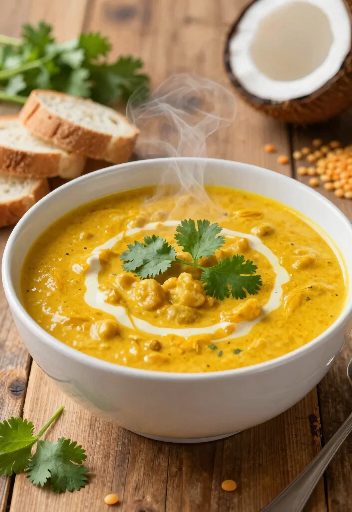 12 Whole-Food Vegan Recipes for Clean Nourishing Meals - 10. Coconut Curry Lentil Soup