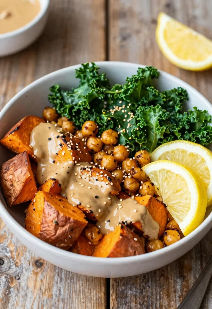 12 Whole-Food Vegan Recipes for Clean Nourishing Meals - 2. Sweet Potato and Chickpea Buddha Bowl