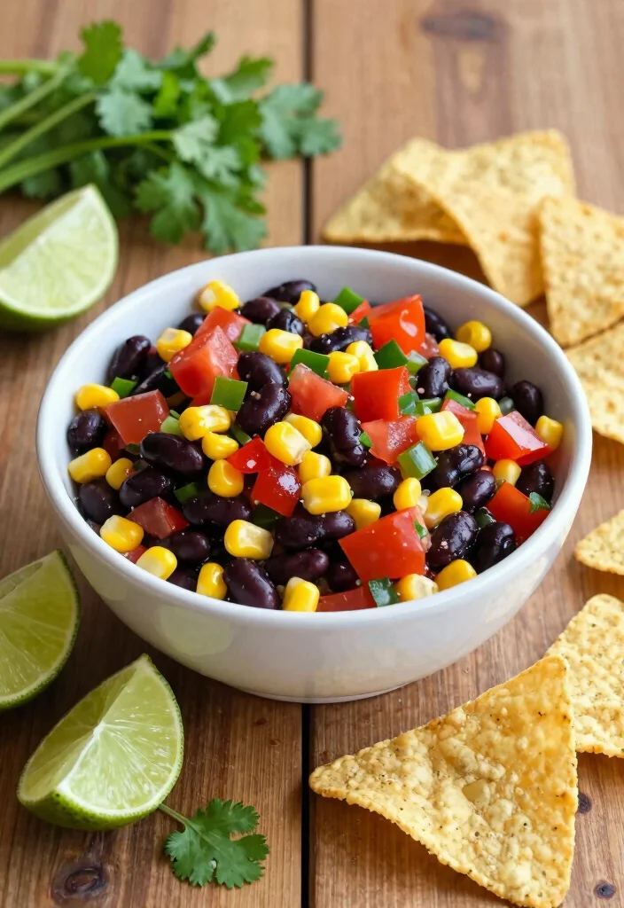 12 Whole-Food Vegan Recipes for Clean Nourishing Meals - 9. Black Bean and Corn Salsa