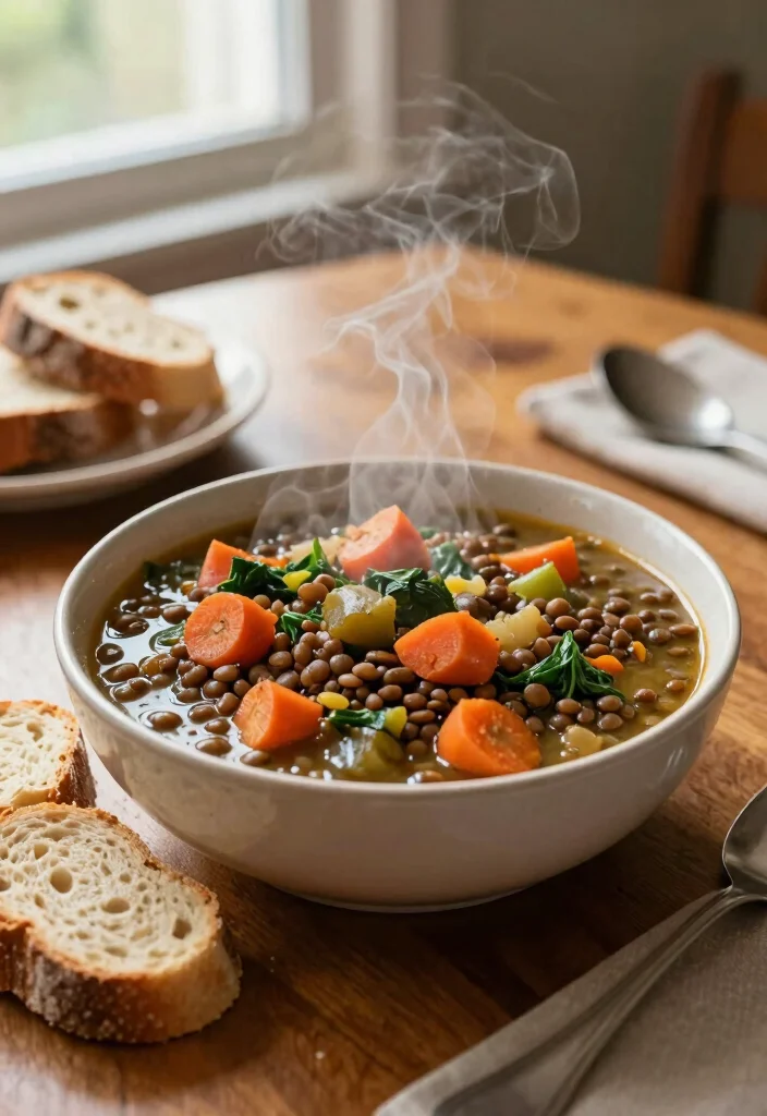 12 Winter Vegan Recipes for Cozy Warming Seasonal Meals - 3. Savory Lentil and Vegetable Stew
