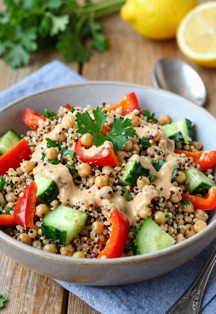 14 Healthy Lunch Ideas Recipes for Simple Balanced Meals - 1. Quinoa Chickpea Salad