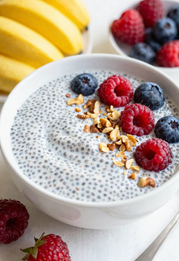 14 Healthy Lunch Ideas Recipes for Simple Balanced Meals - 13. Chia Seed Pudding with Berries