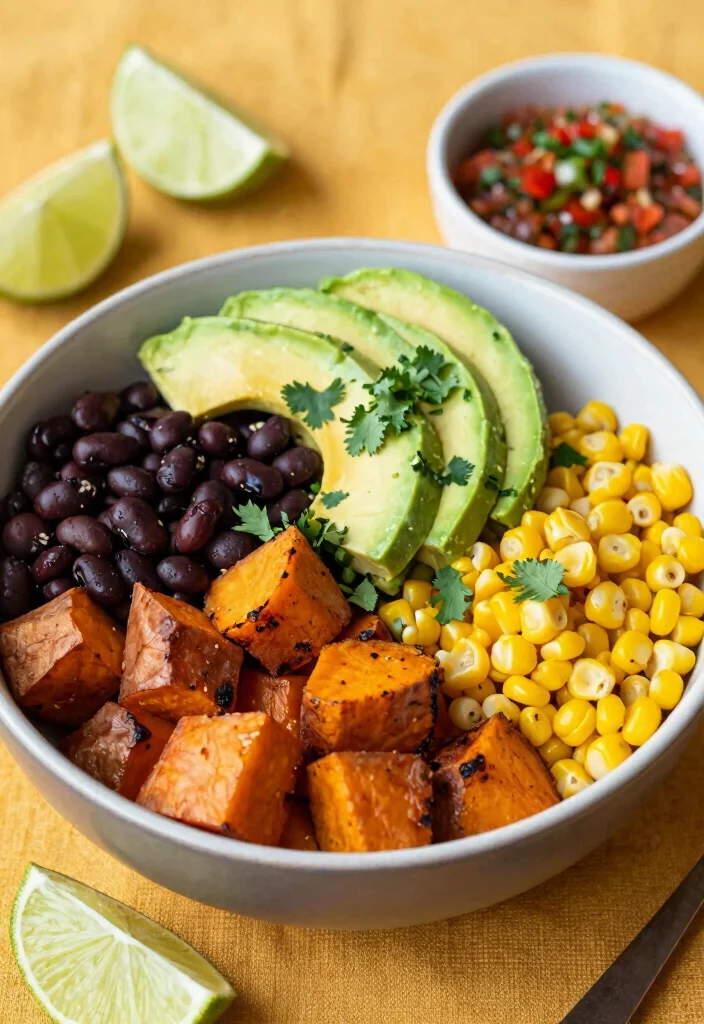 14 Healthy Lunch Ideas Recipes for Simple Balanced Meals - 2. Sweet Potato and Black Bean Bowl